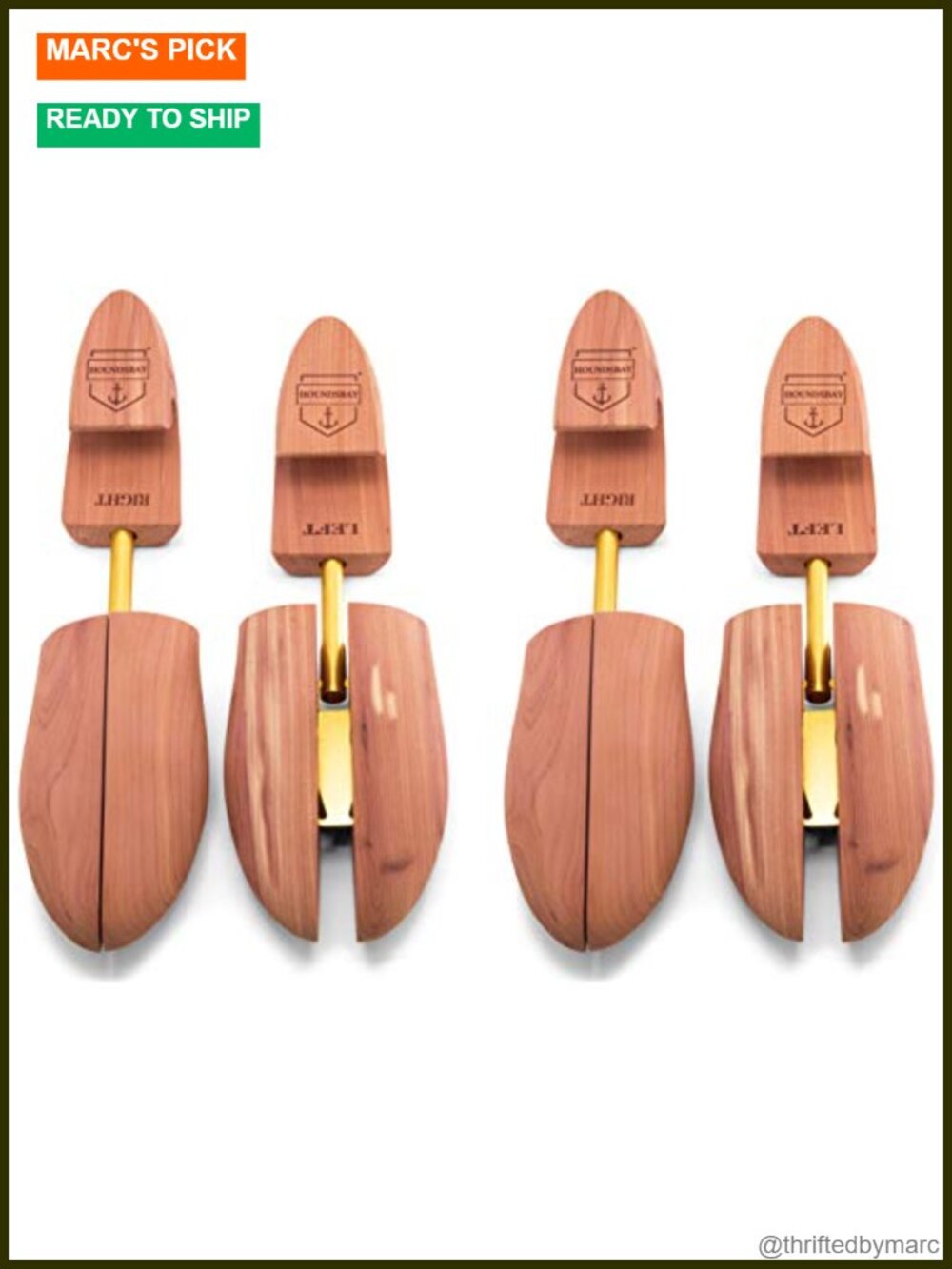 Cedar Shoe Tree Set Shaper Stretcher for Men & Women, 2 Pairs